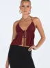 Chantria Top Burgundy Lower Impact sold by Princess Polly