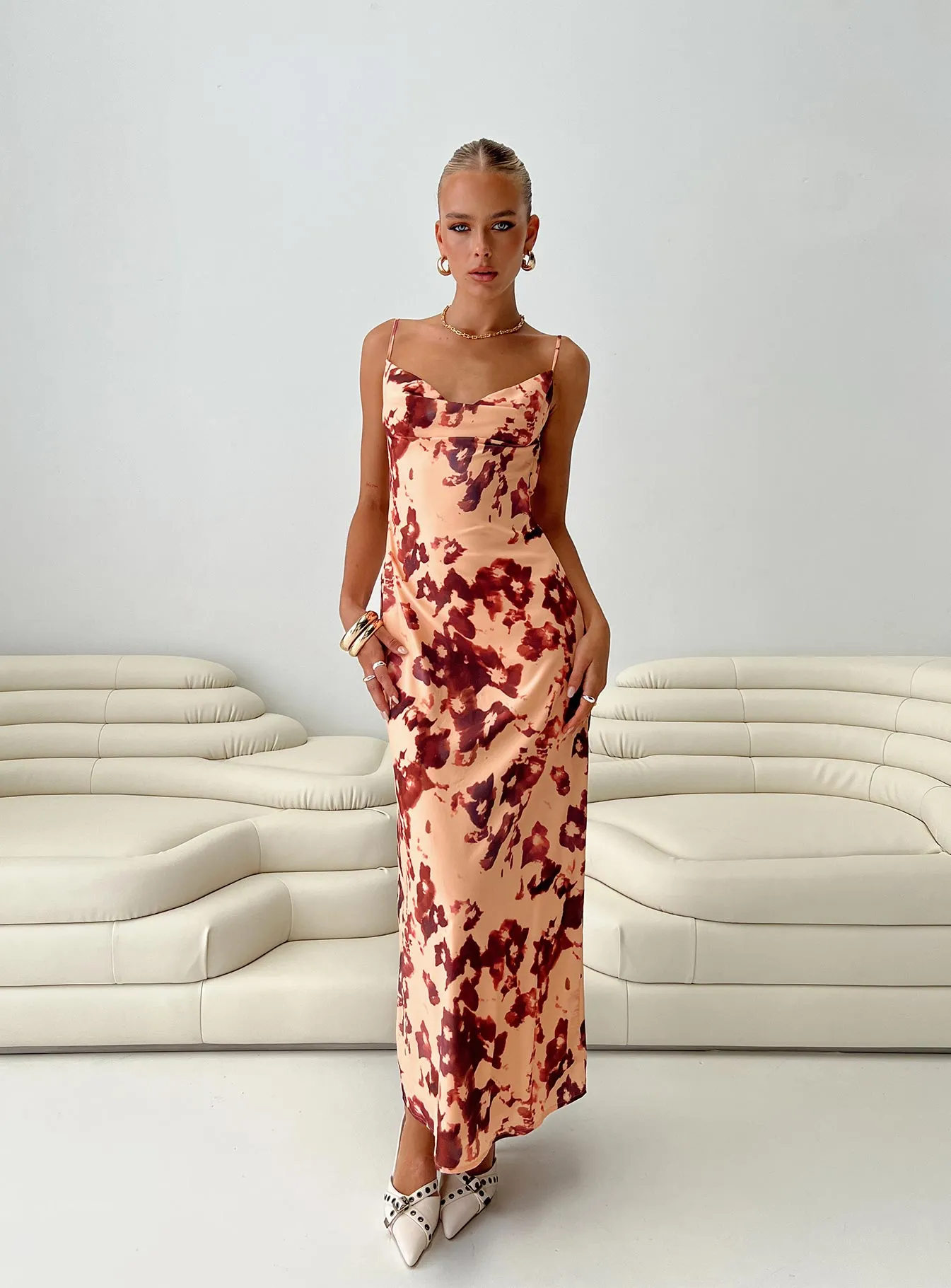 Gracele Maxi Dress Pink Floral sold by Princess Polly