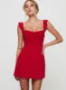 Landon Mini Dress Red sold by Princess Polly