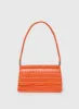 Moshe Croc Shoulder Bag Orange sold by Princess Polly