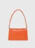 Moshe Croc Shoulder Bag Orange sold by Princess Polly
