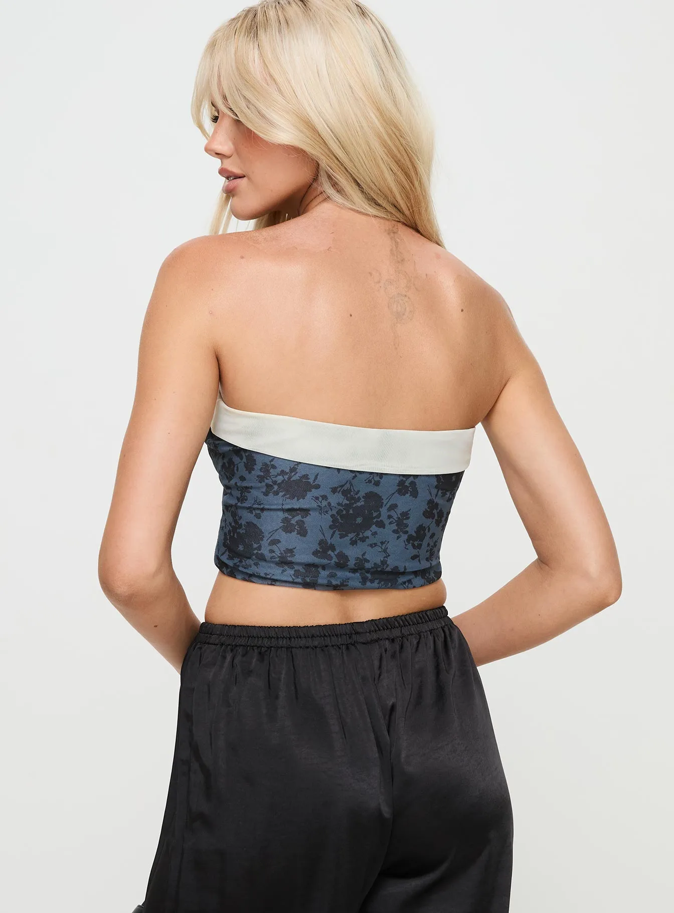 Graysona Strapless Top Navy sold by Princess Polly product image thumbnail 5