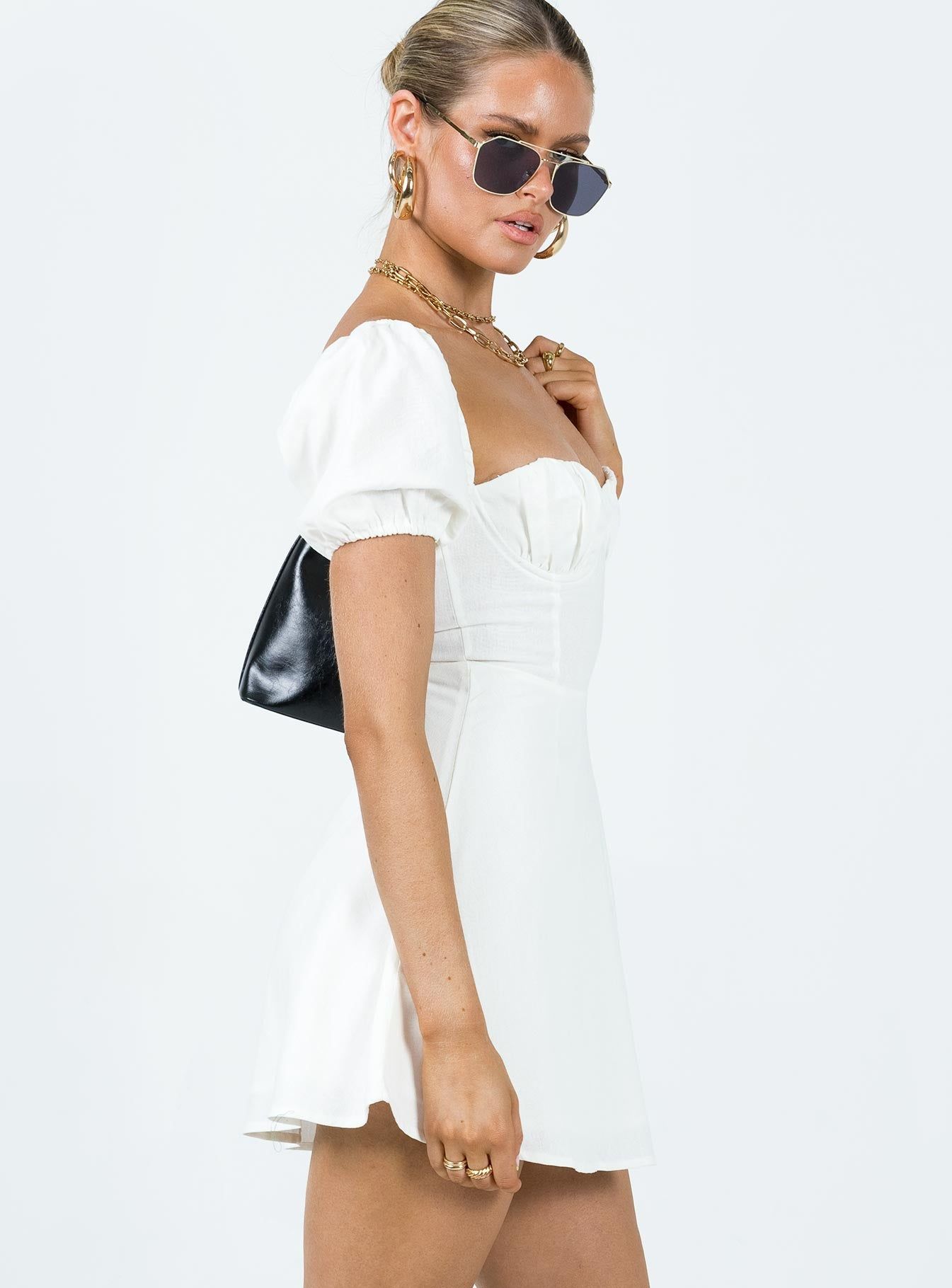 Milos Mini Dress White sold by Princess Polly product image thumbnail 4