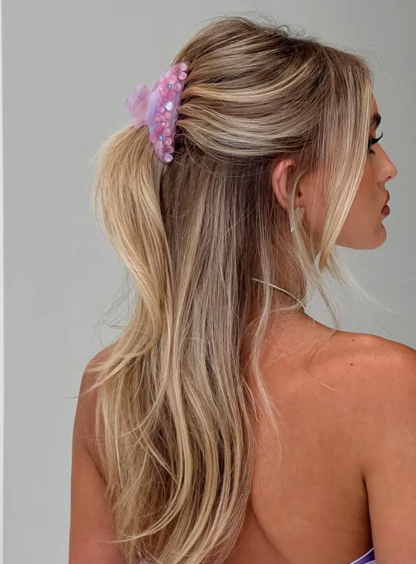 Be Careful Flower Hair Clip Multi sold by Princess Polly