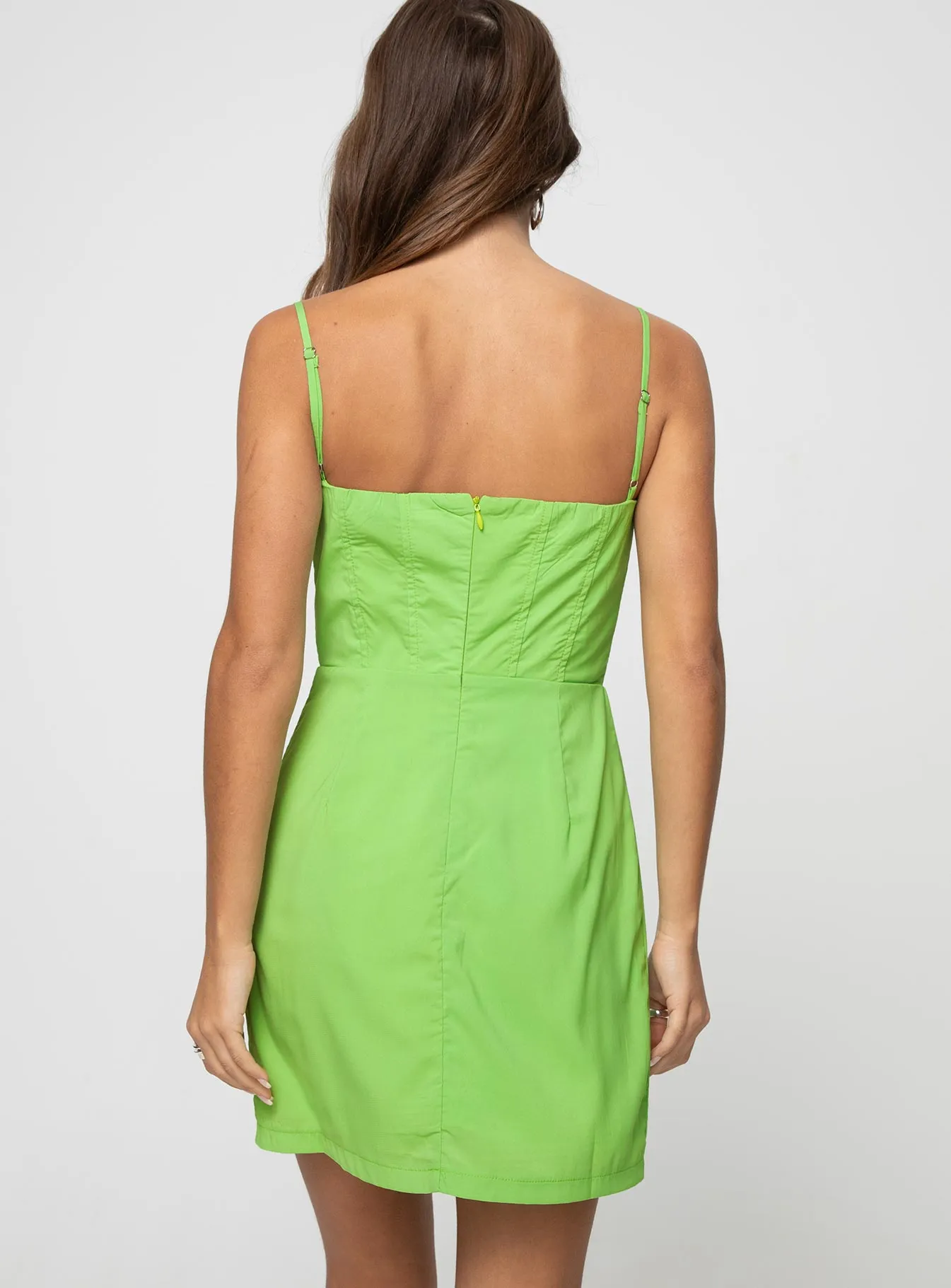 Alano Mini Dress Green sold by Princess Polly product image thumbnail 4