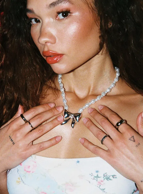 She's Not You Necklace Pearl sold by Princess Polly