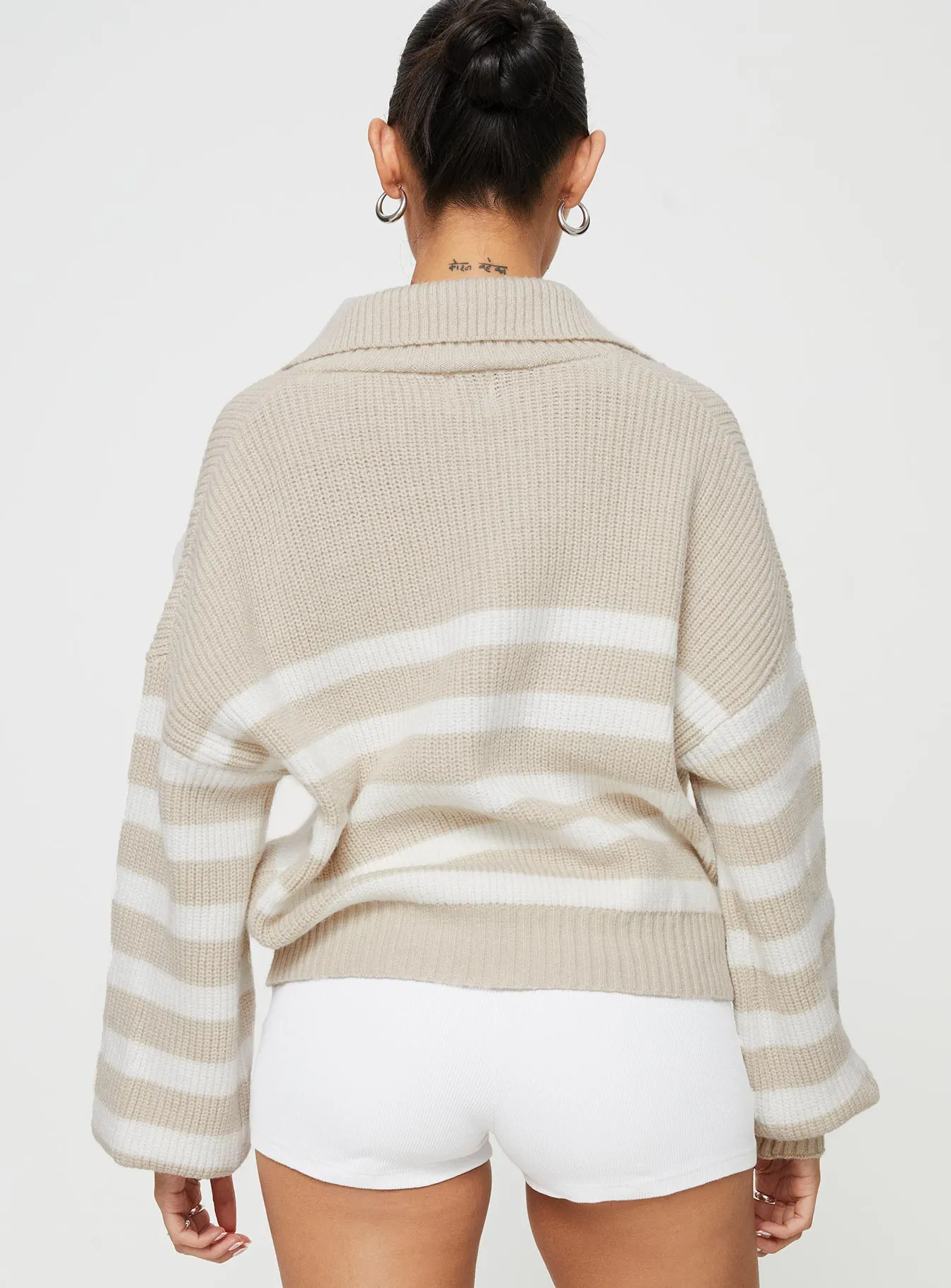 Williamson Stripe Sweater Beige sold by Princess Polly product image thumbnail 5