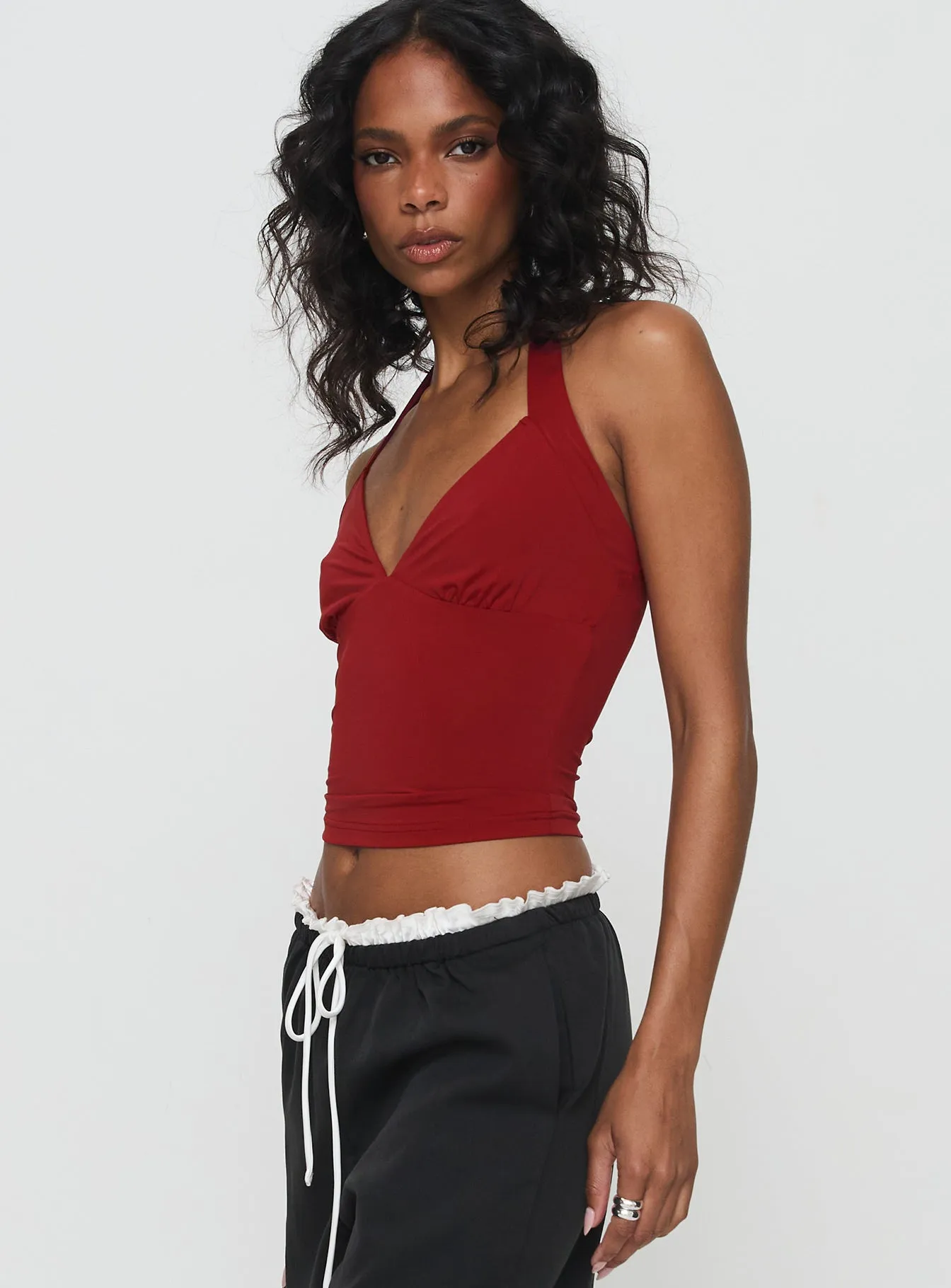 Mielle Top Burgundy sold by Princess Polly product image thumbnail 4