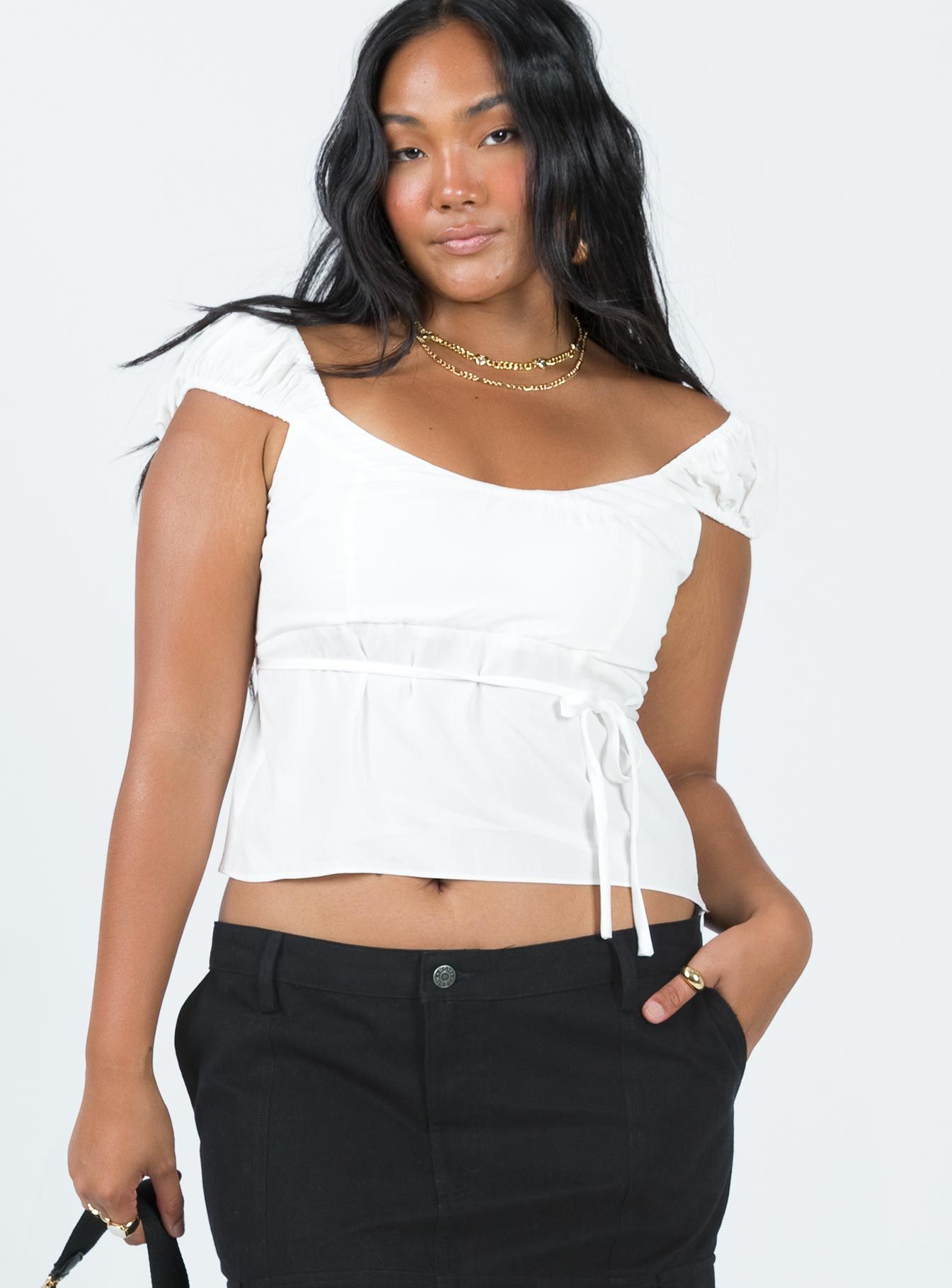 Seacrest Top White sold by Princess Polly product image thumbnail 2