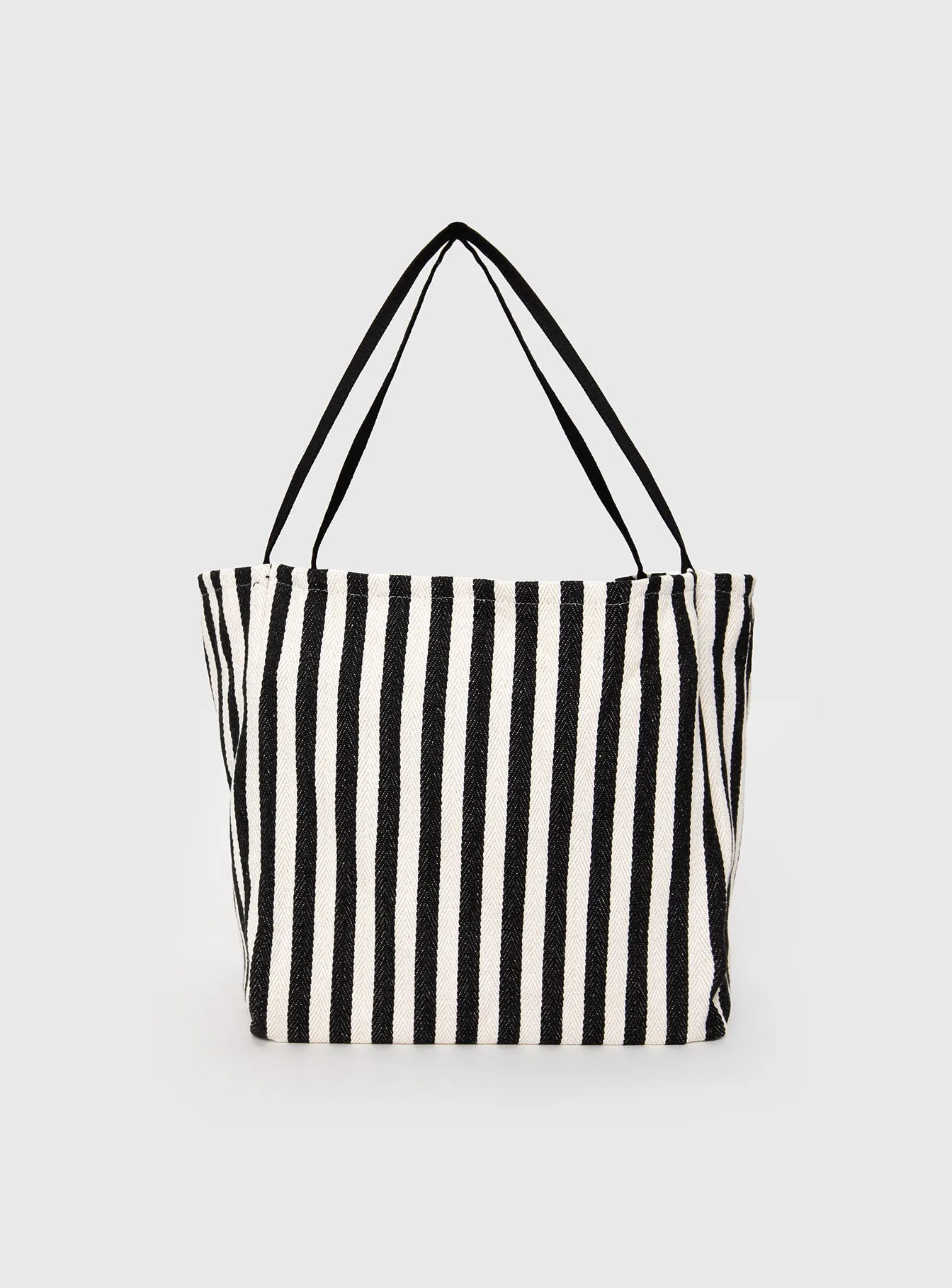 Halcyone Tote Bag White / Black Stripe sold by Princess Polly product image thumbnail 2