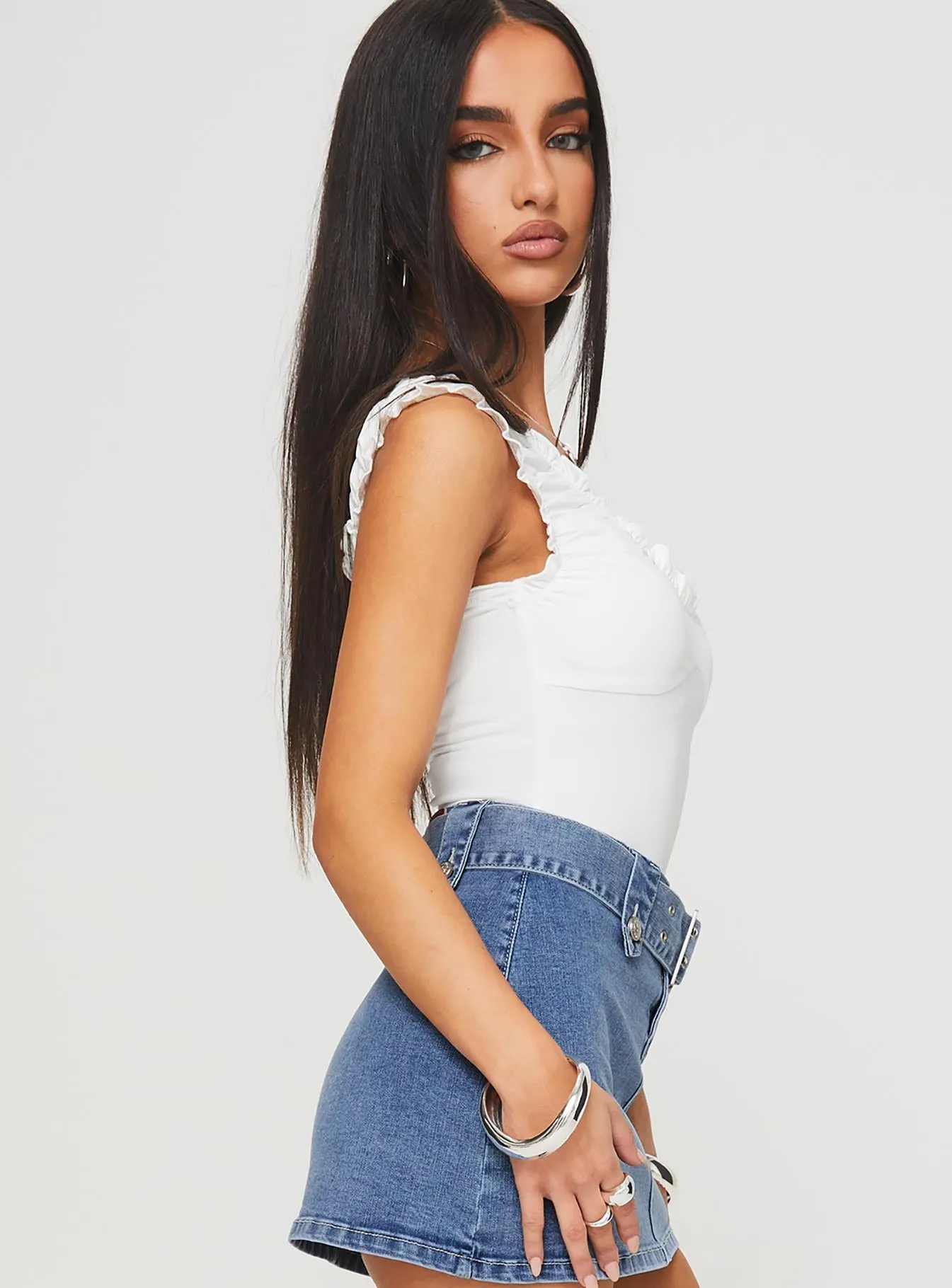 Soul Love Bodysuit White sold by Princess Polly product image thumbnail 4