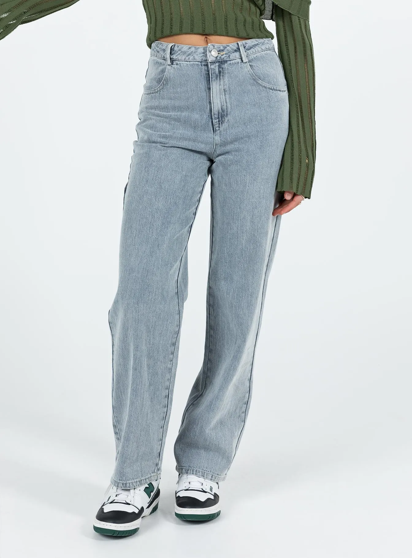 Garza Wide Leg Jeans Denim sold by Princess Polly