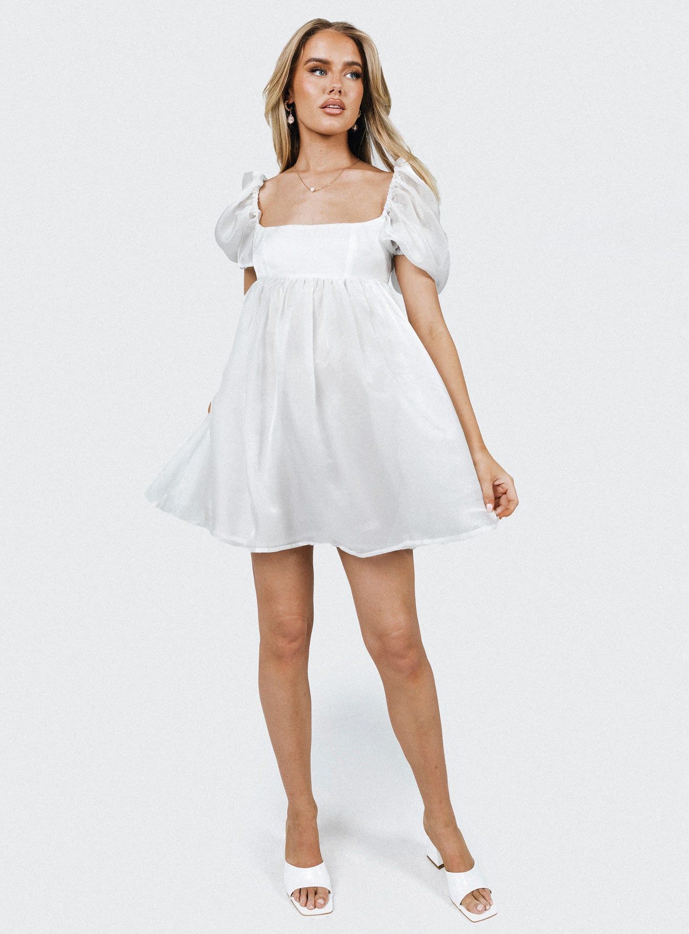 Alaya Mini Dress White sold by Princess Polly product image thumbnail 2