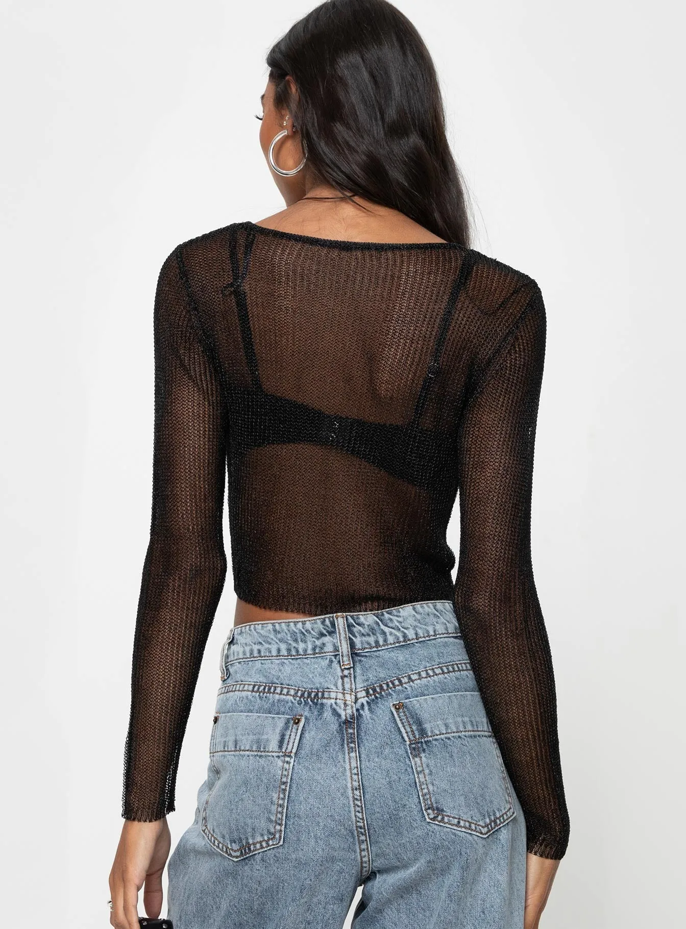 Palisades Long Sleeve Top Black sold by Princess Polly product image thumbnail 5