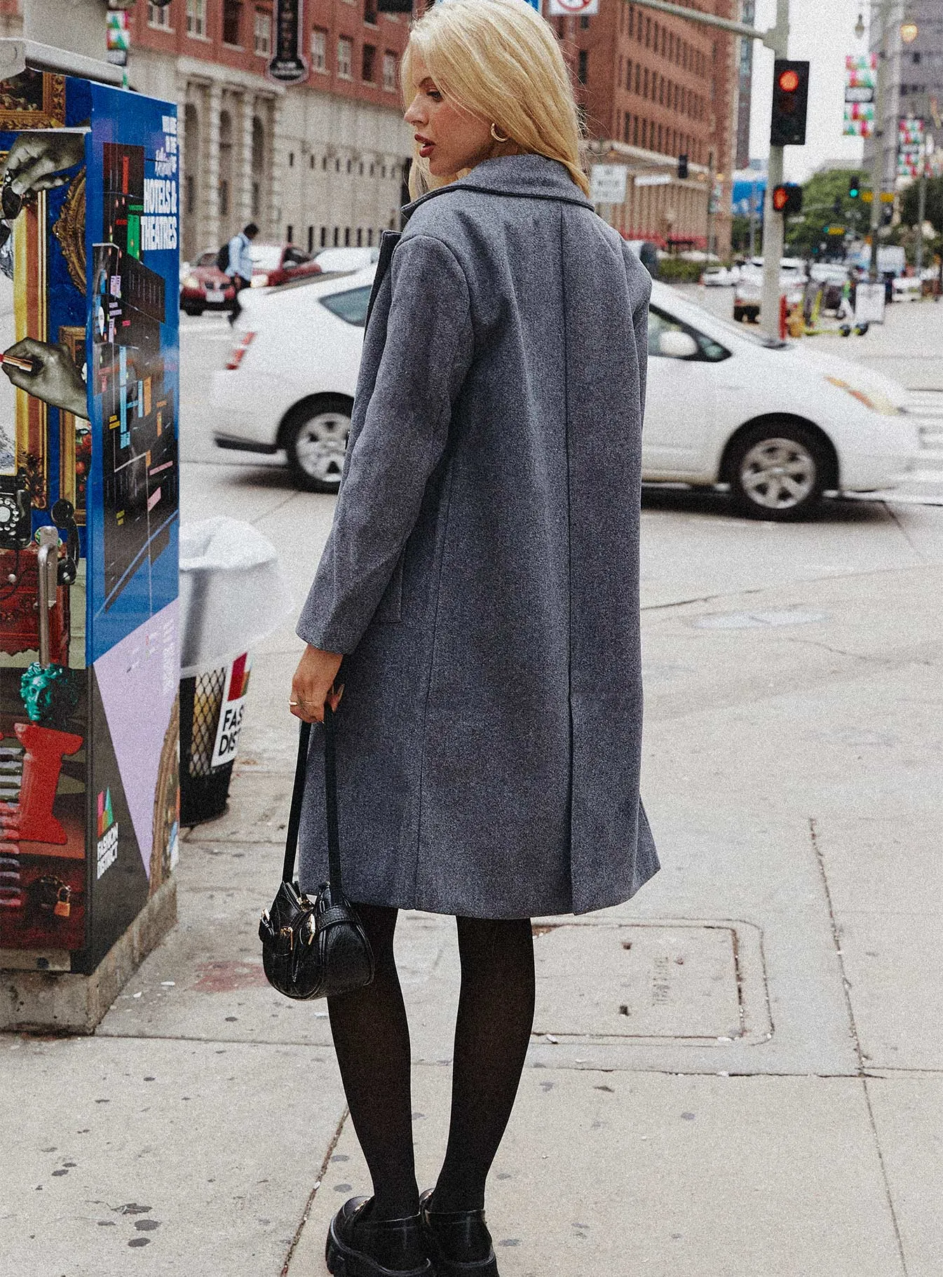 Kenleigh Coat Charcoal sold by Princess Polly product image thumbnail 4