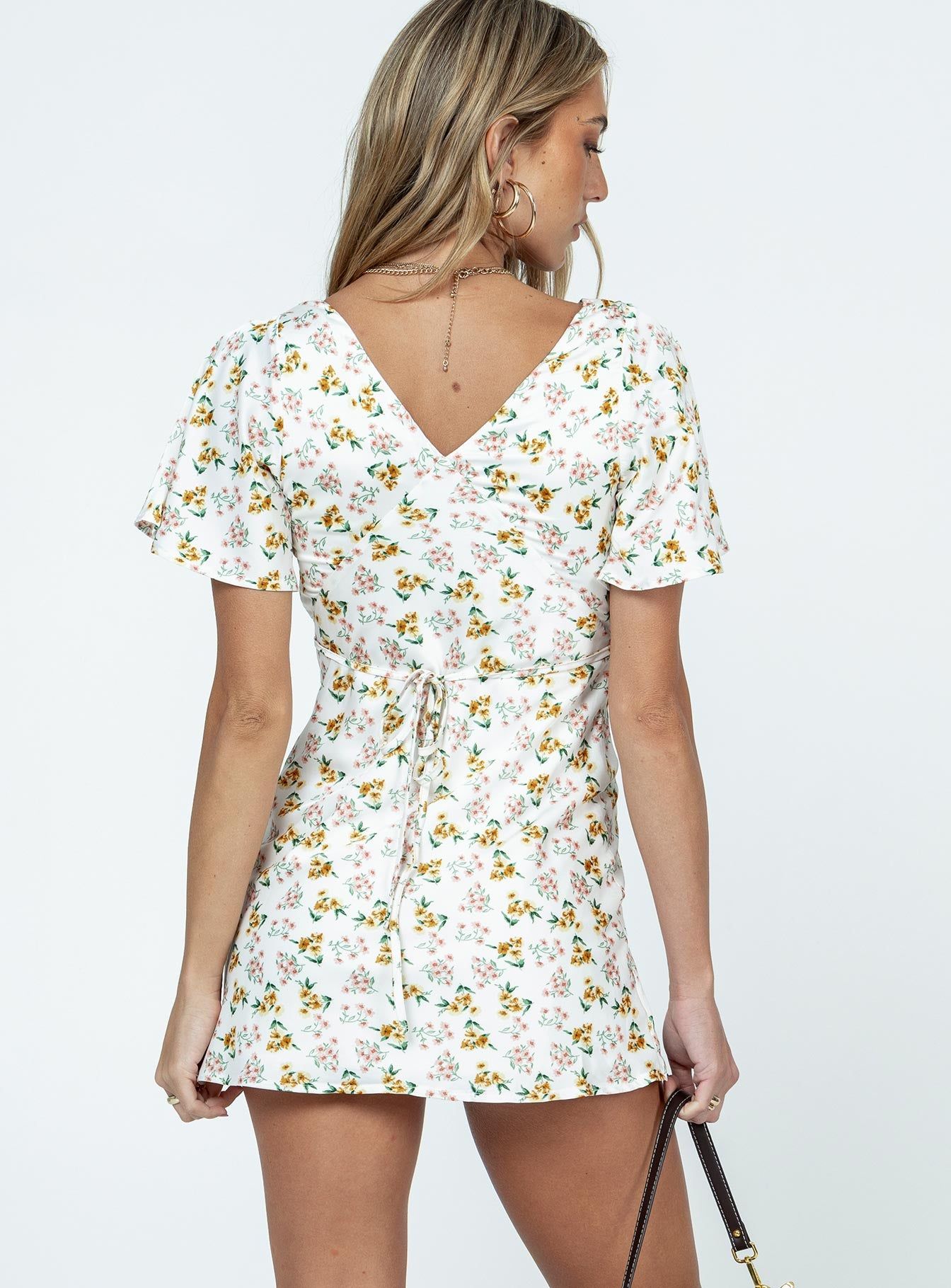 Lucine Mini Dress White Floral sold by Princess Polly product image thumbnail 5