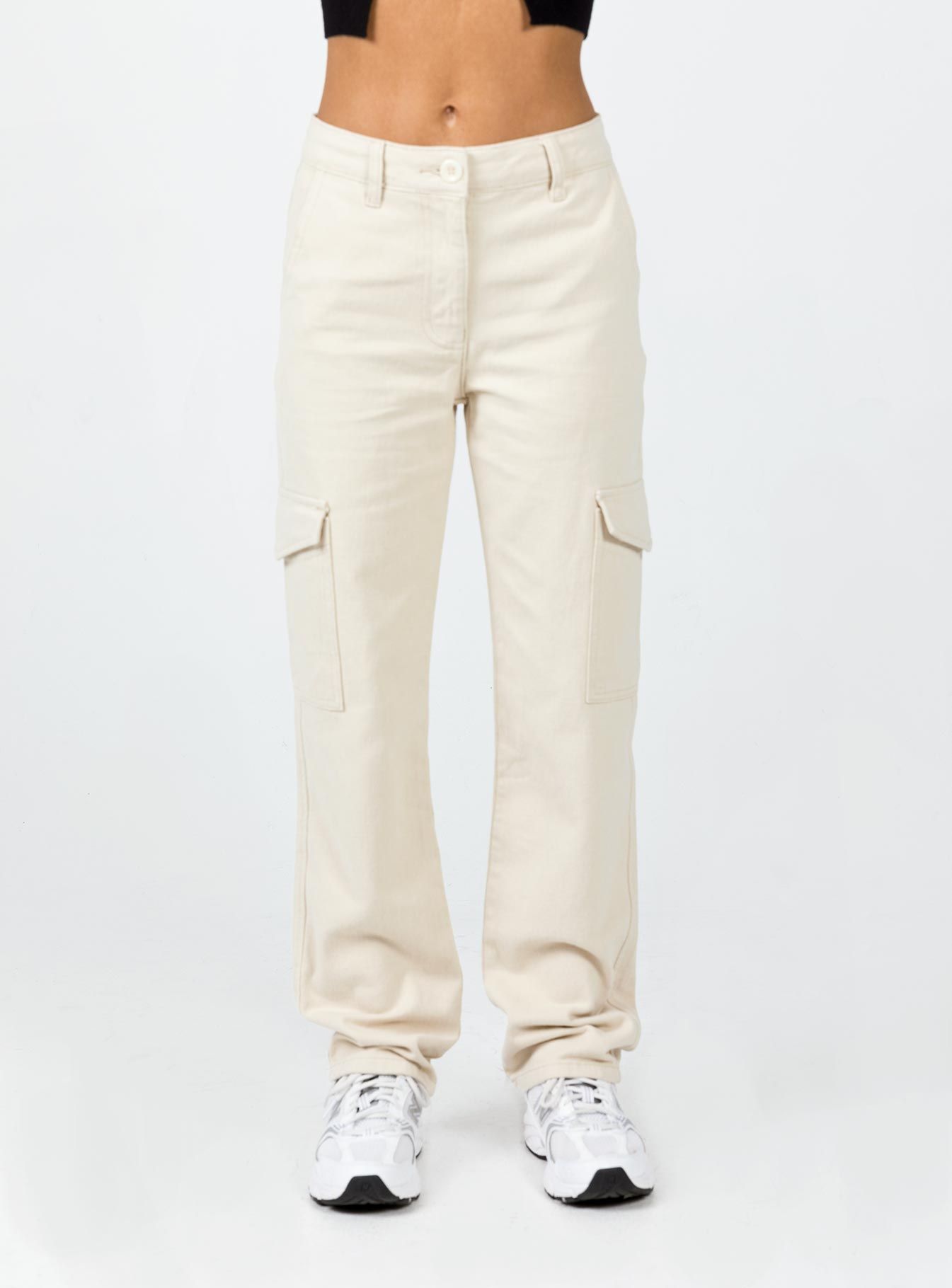Courtside Cargo Pants Beige sold by Princess Polly