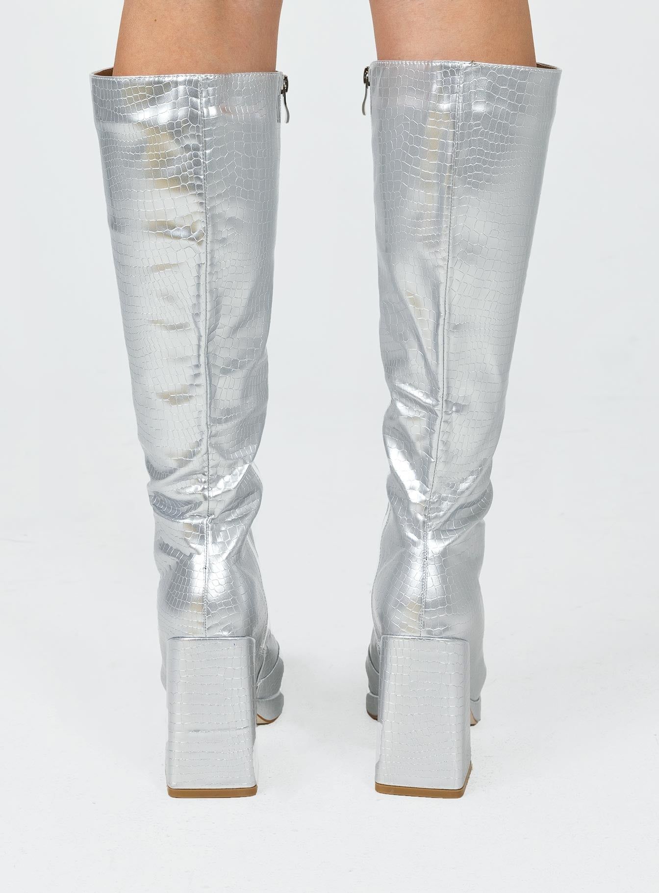 Montgomery Boot Silver sold by Princess Polly product image thumbnail 4