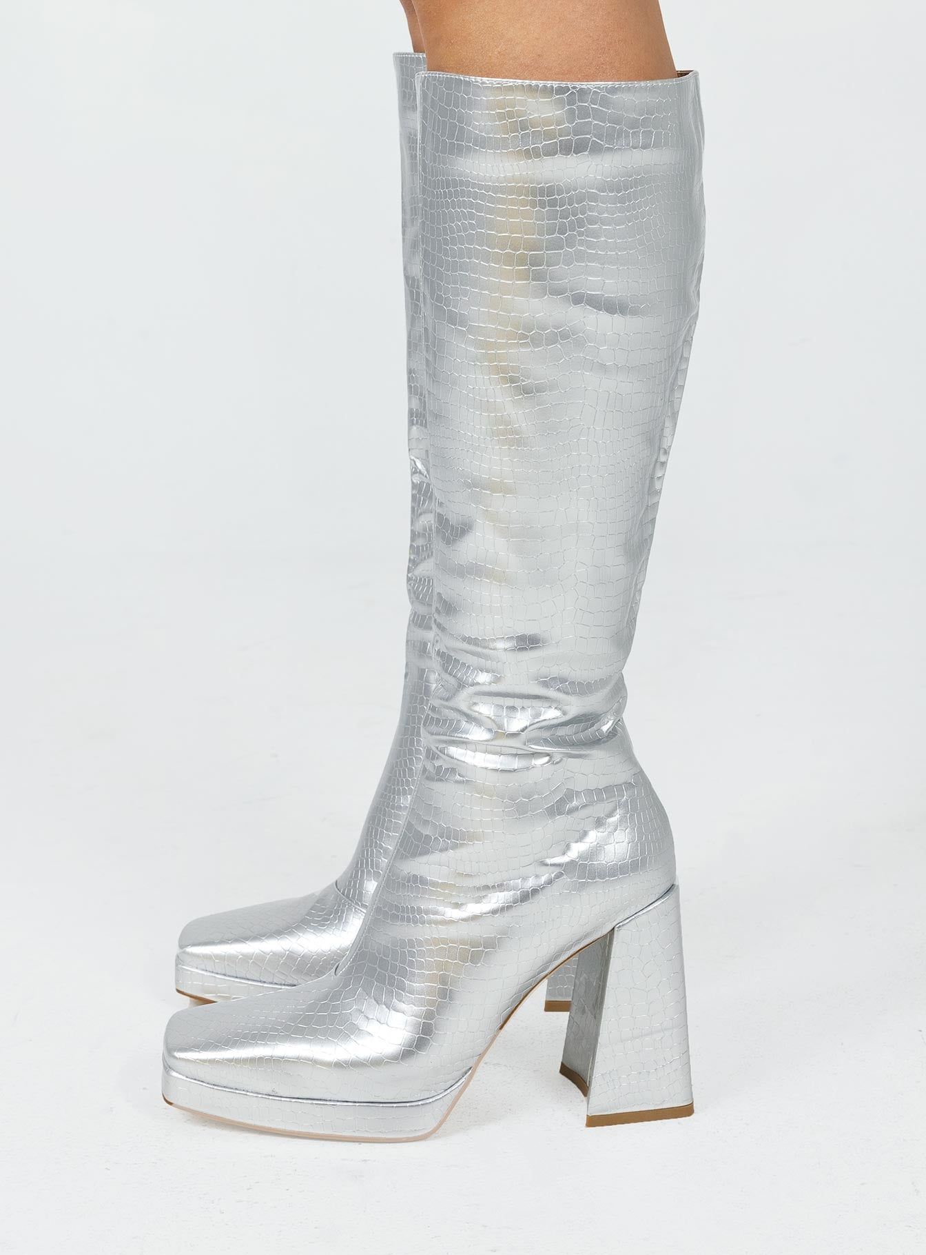 Montgomery Boot Silver sold by Princess Polly product image thumbnail 3