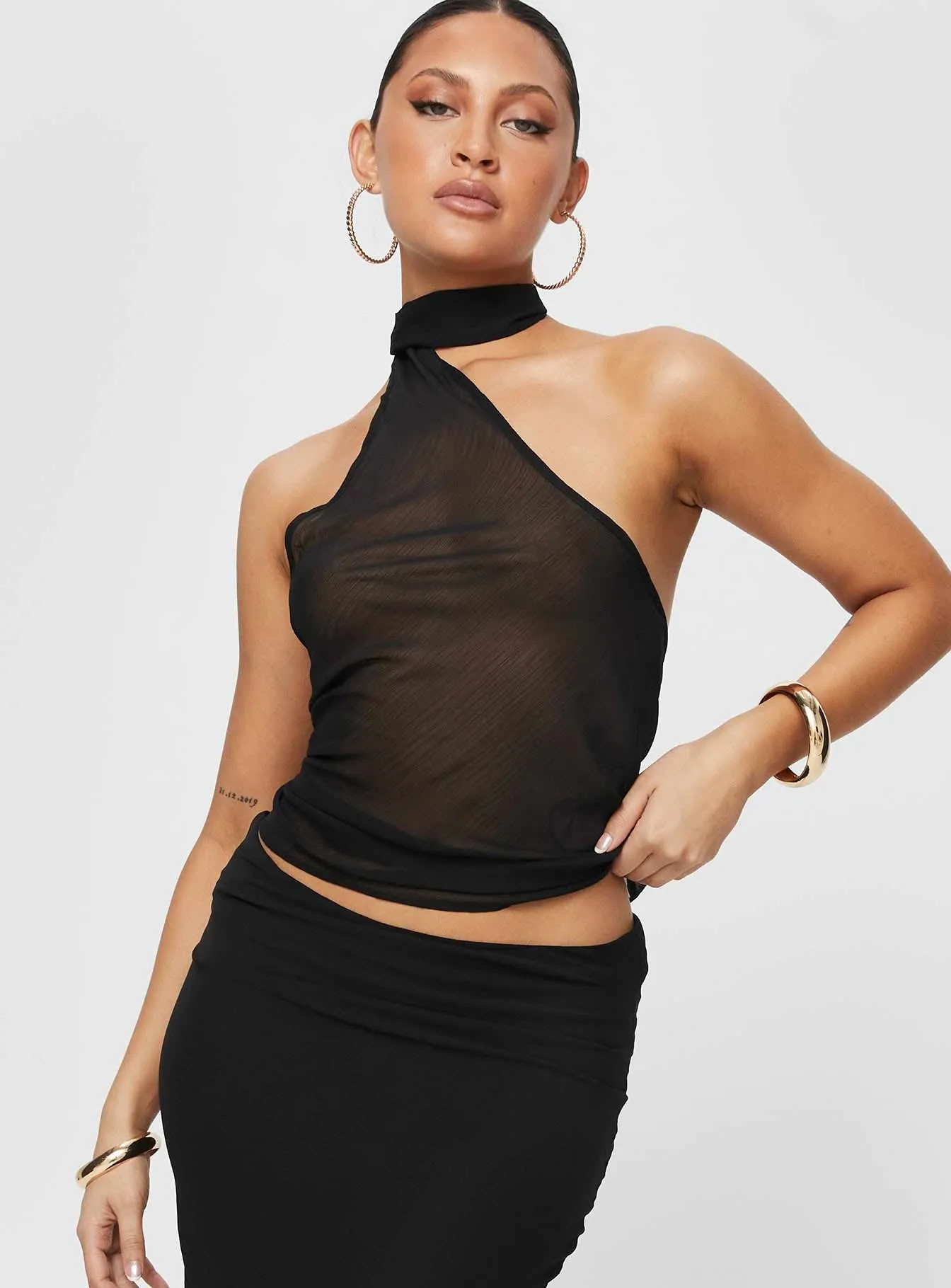 Lux Tie Top Black sold by Princess Polly product image thumbnail 4