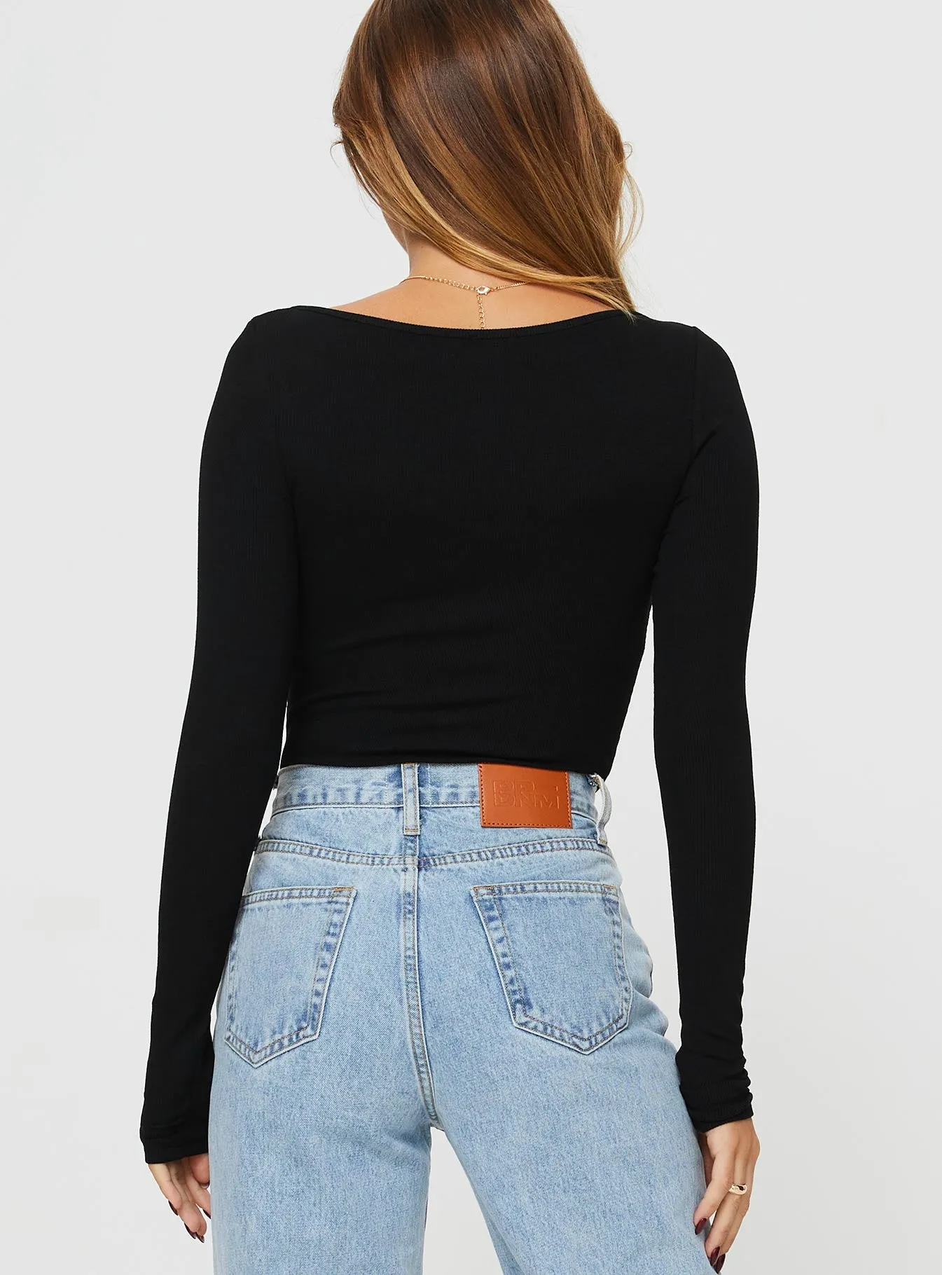 Ballard Long Sleeve Bodysuit Black sold by Princess Polly product image thumbnail 4