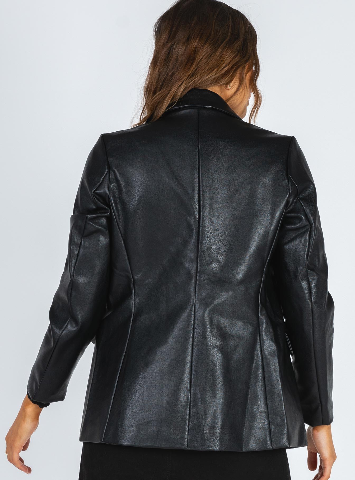 Ellen Faux Leather Blazer sold by Princess Polly product image thumbnail 9