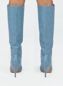 Kathleen Knee High Boot Blue sold by Princess Polly