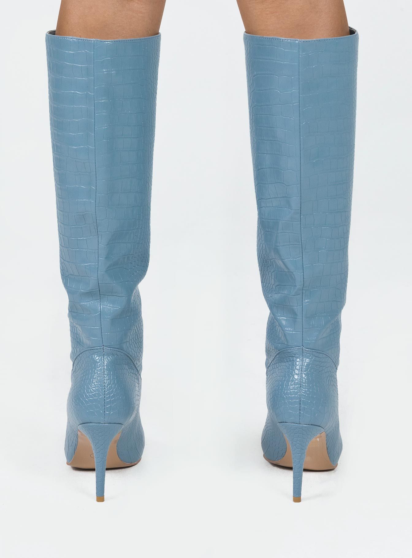 Kathleen Knee High Boot Blue sold by Princess Polly product image thumbnail 4