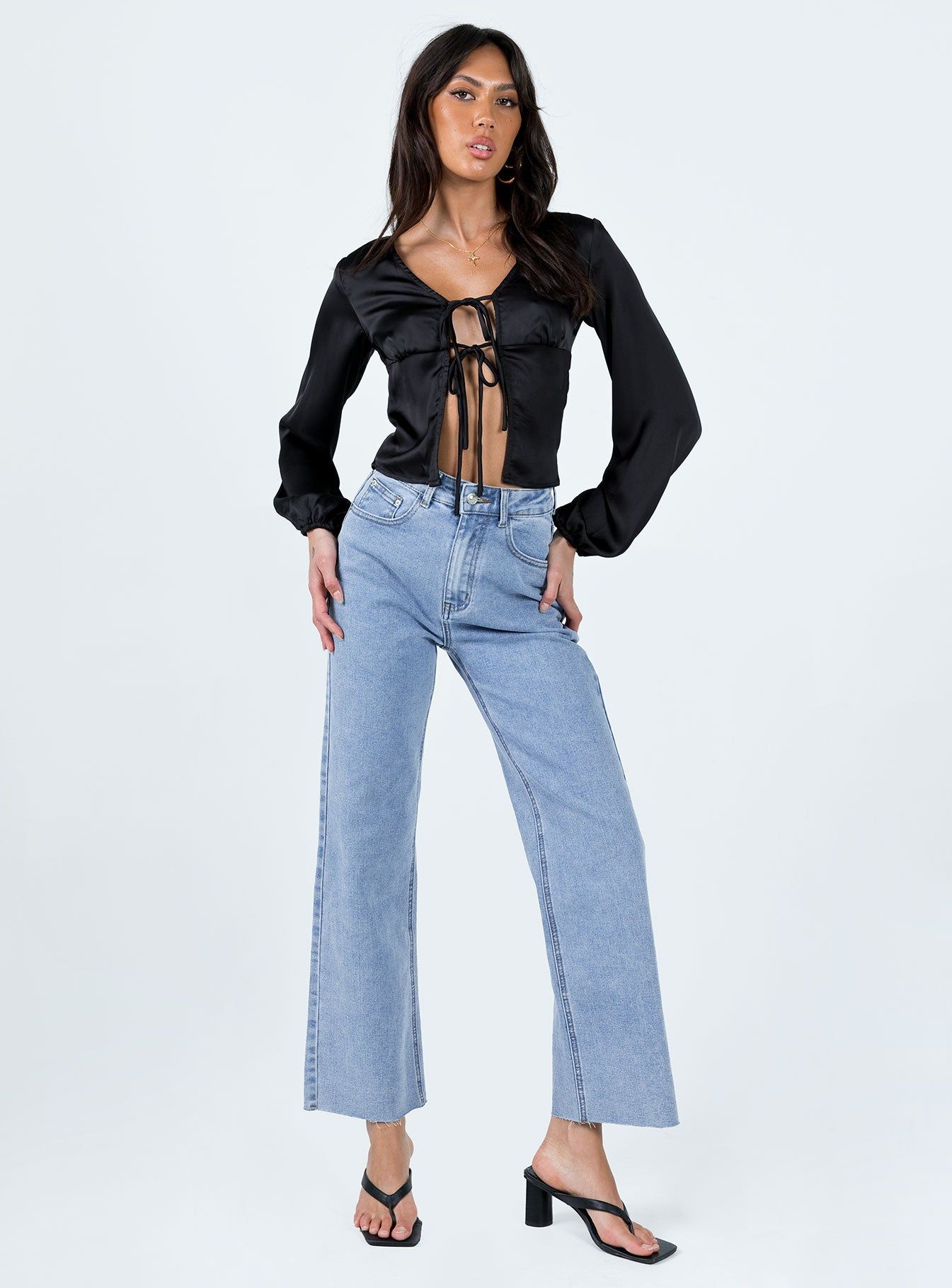 Madio Long Sleeve Top Black sold by Princess Polly product image thumbnail 3