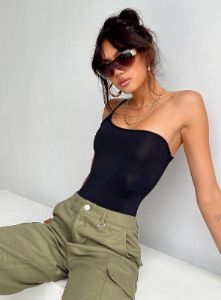 Hutter Bodysuit Black sold by Princess Polly