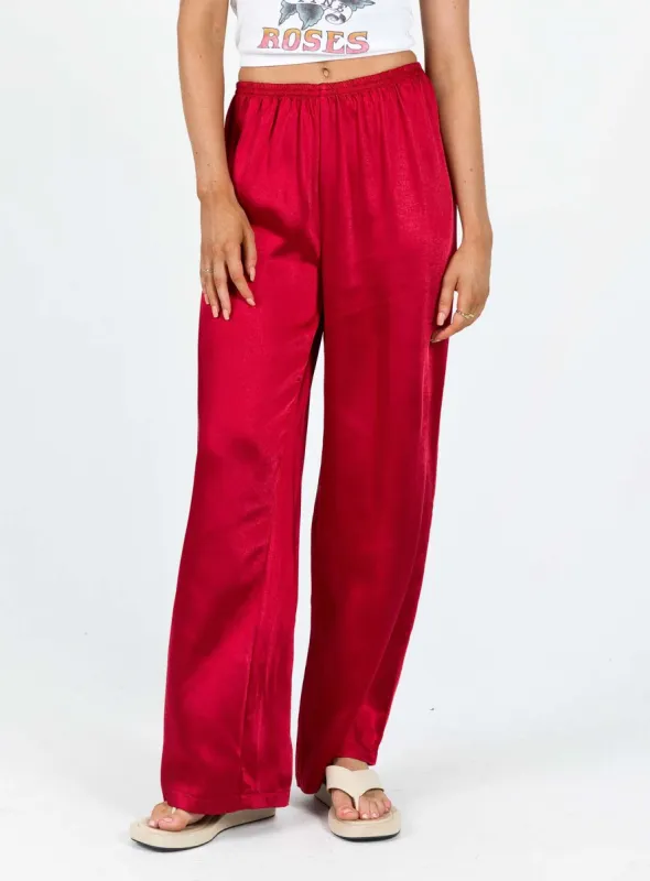 Nixie Pants Red sold by Princess Polly