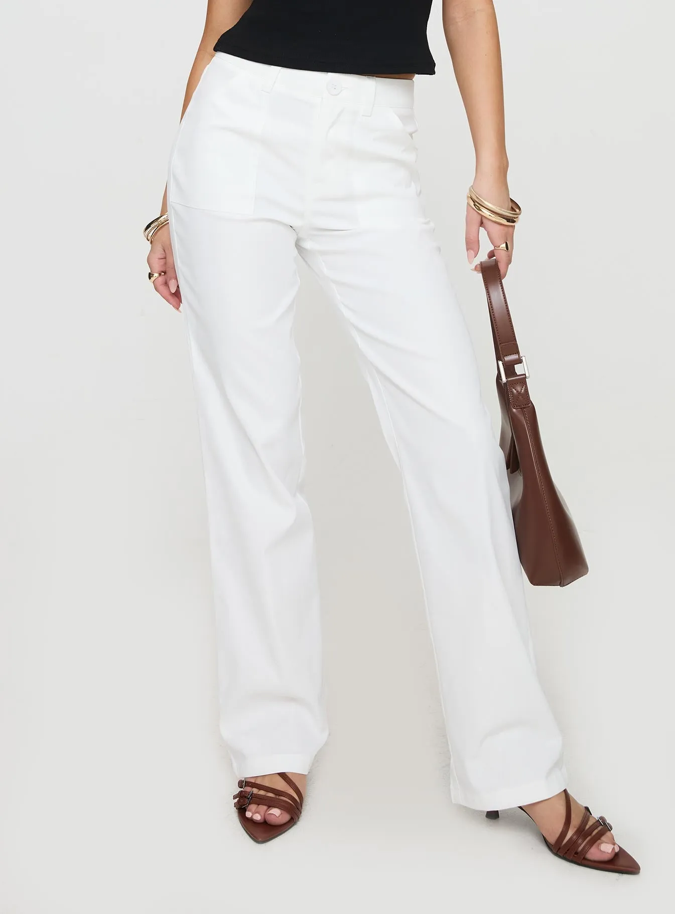 Stelline Cargo Pants White sold by Princess Polly product image thumbnail 2