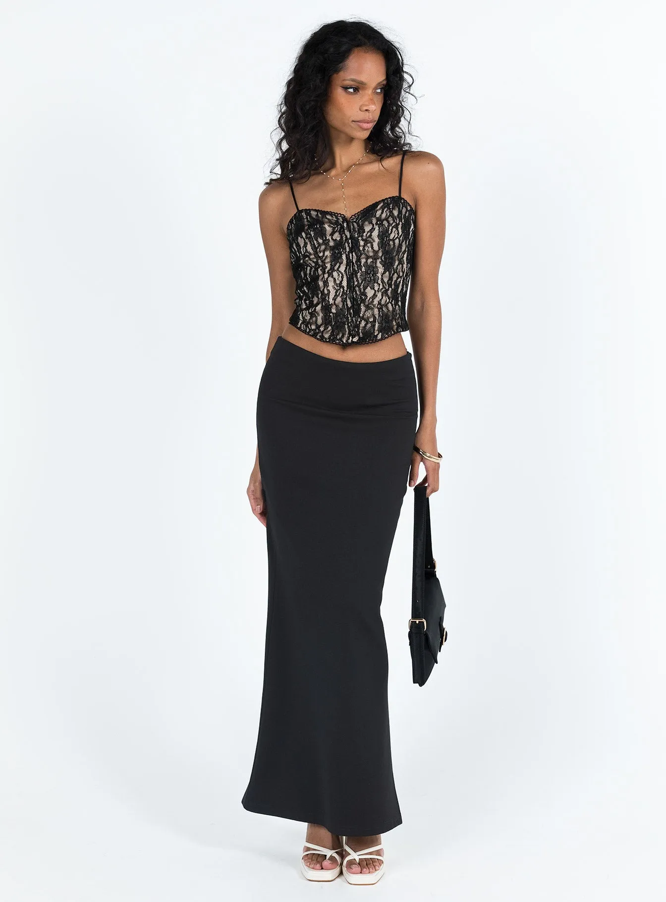 Giorgi Lace Corset Black sold by Princess Polly product image thumbnail 4