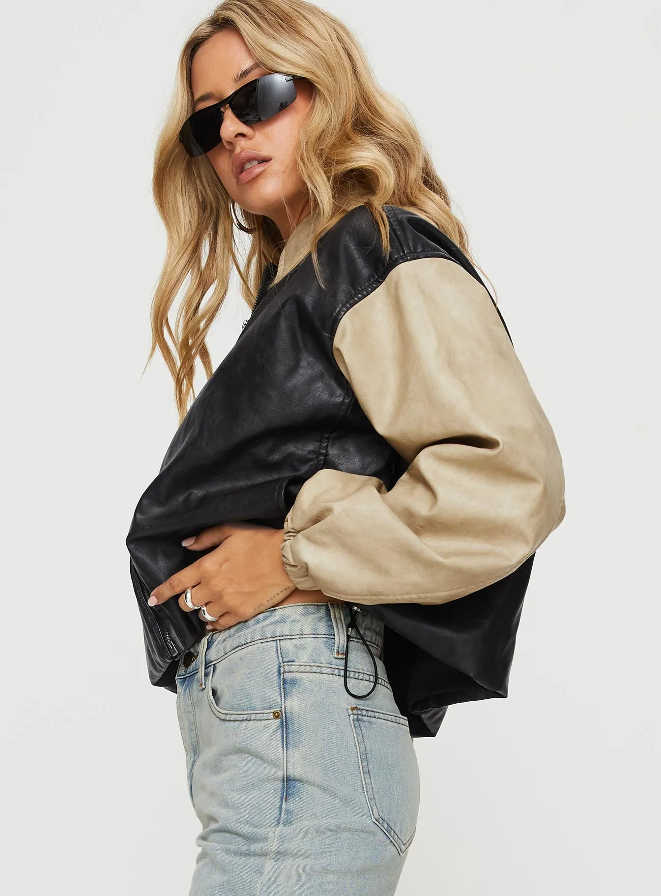 Nirvana Bomber Jacket Camel sold by Princess Polly product image thumbnail 4