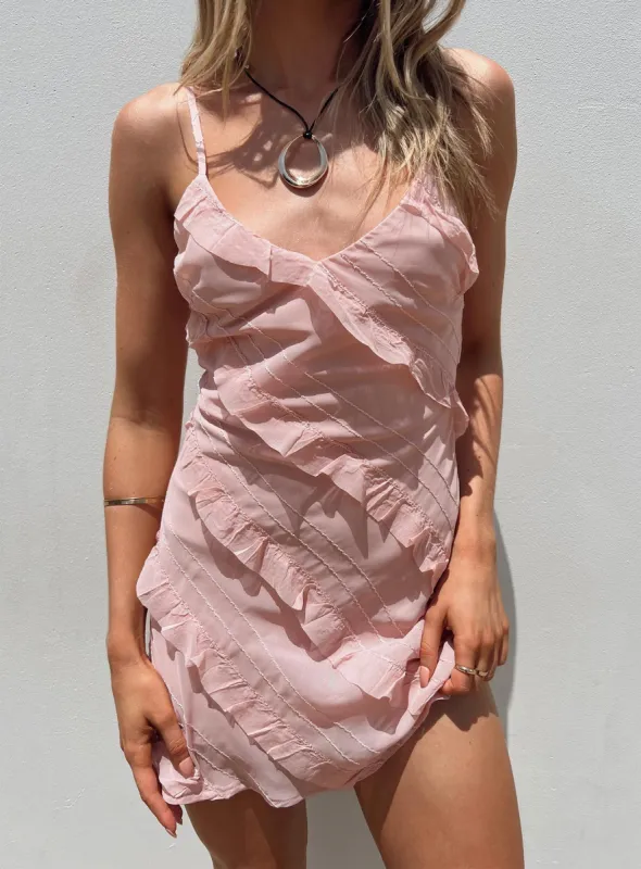 Lars Mini Dress Pink sold by Princess Polly