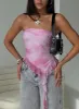Travessa Asymmetric Tube Top Pink sold by Princess Polly