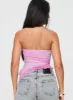 Travessa Asymmetric Tube Top Pink sold by Princess Polly