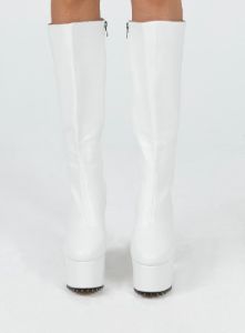 Valdo Platform Boots White sold by Princess Polly
