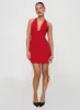 Girly Girl Halter Mini Dress Red sold by Princess Polly