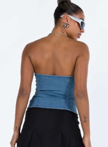 Drynan Top Denim sold by Princess Polly