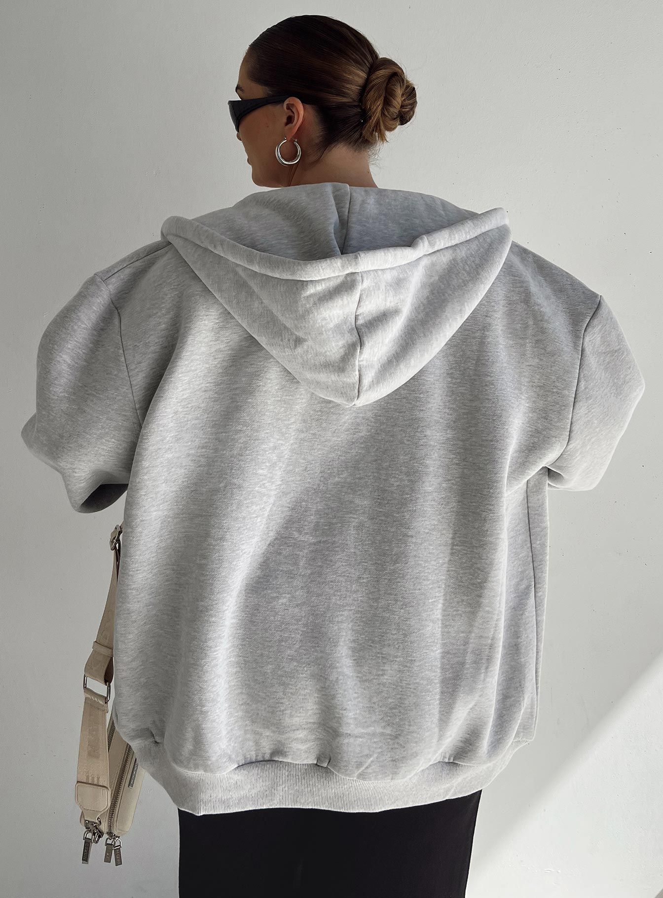 Florida Zip Up Sweatshirt Grey Curve sold by Princess Polly product image thumbnail 3