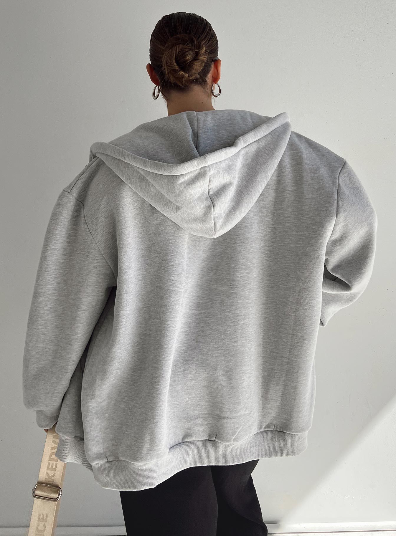 Florida Zip Up Sweatshirt Grey Curve sold by Princess Polly product image thumbnail 4