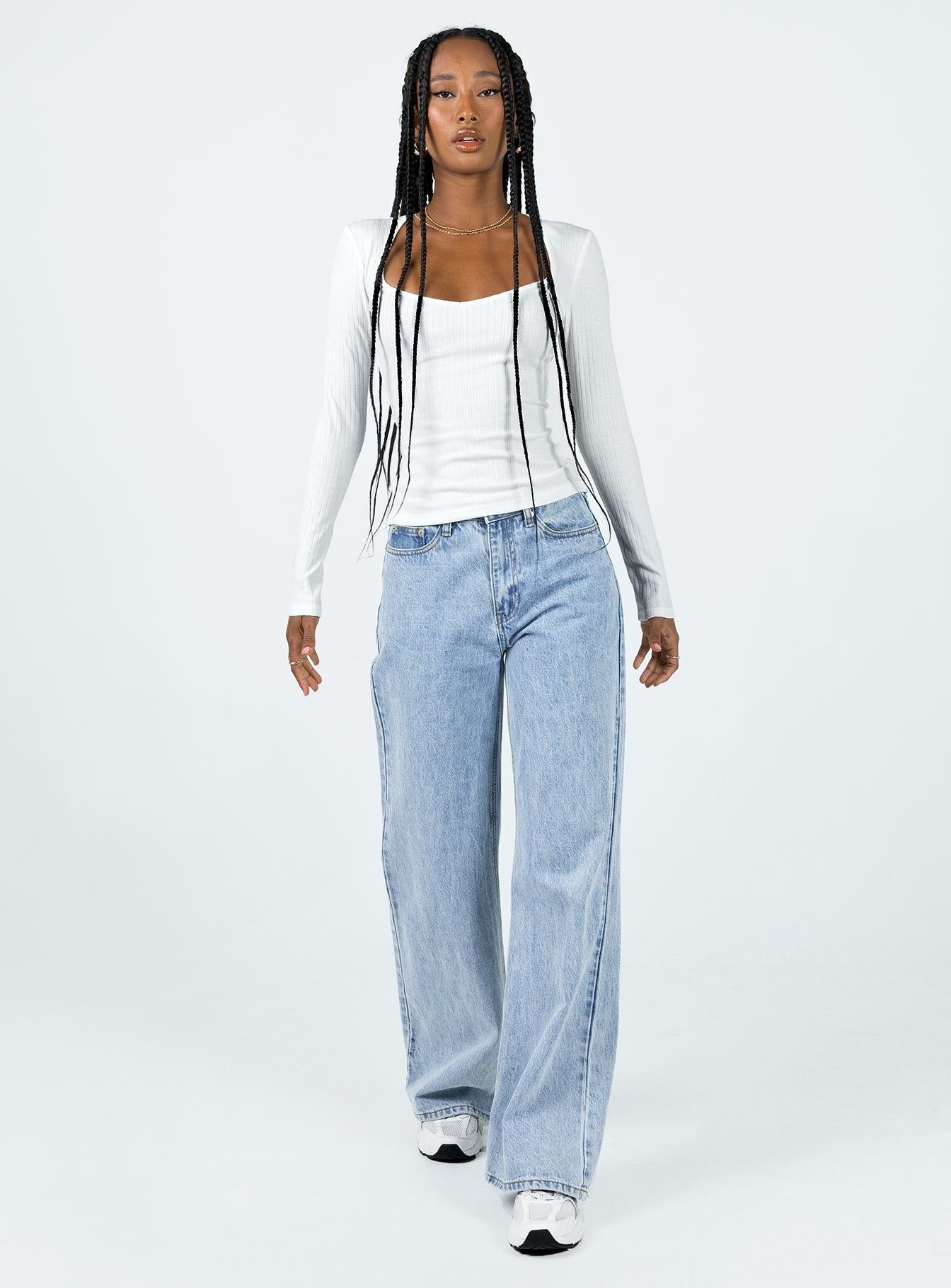 Garcia Long Sleeve Top White sold by Princess Polly product image thumbnail 3