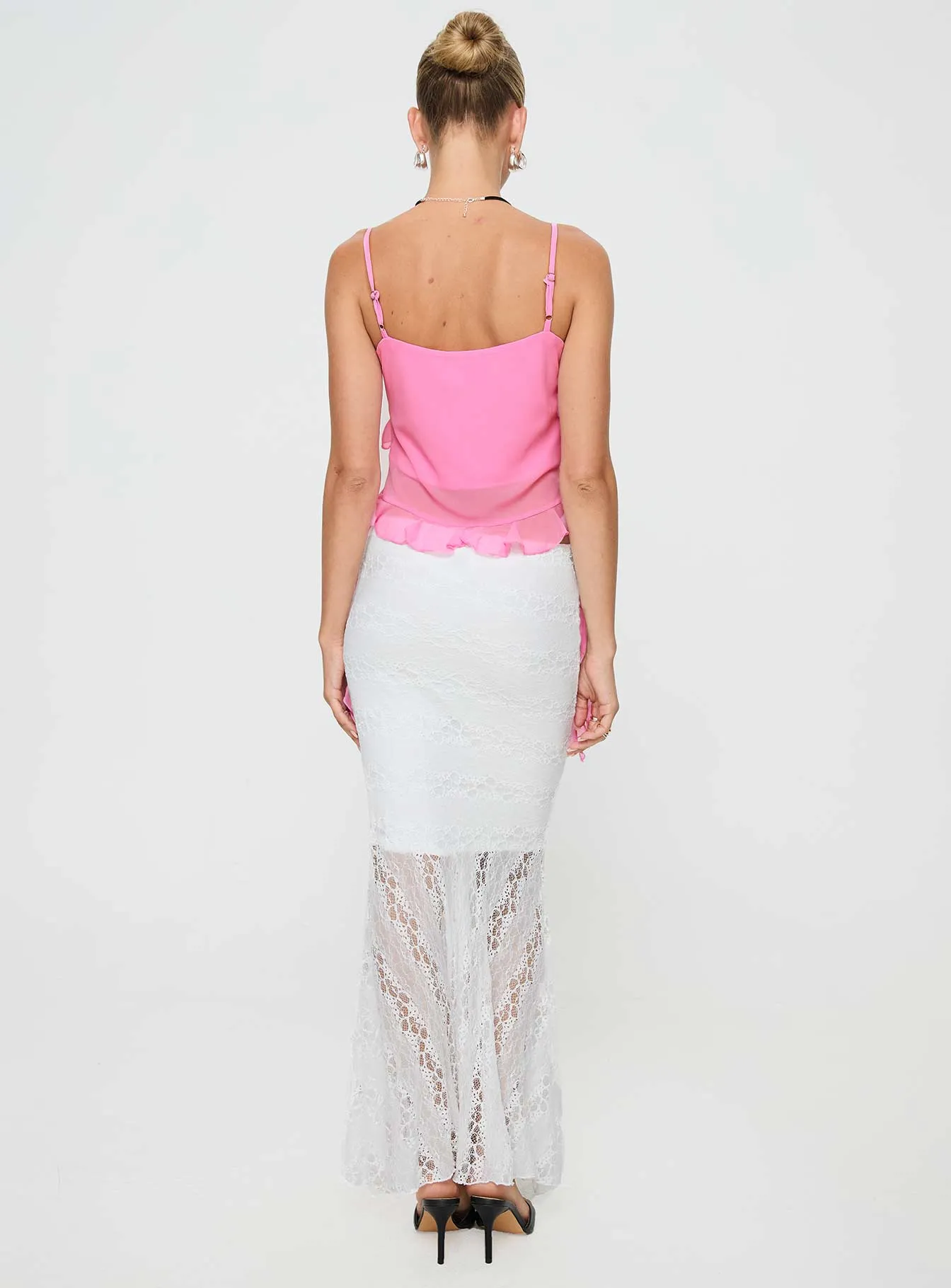 Date Night Maxi Skirt White sold by Princess Polly product image thumbnail 5