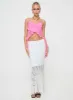 Date Night Maxi Skirt White sold by Princess Polly