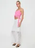 Date Night Maxi Skirt White sold by Princess Polly