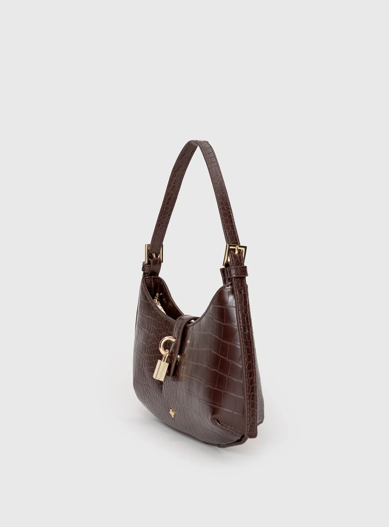 Peta & Jain Latch Shoulder Bag Brown sold by Princess Polly product image thumbnail 3