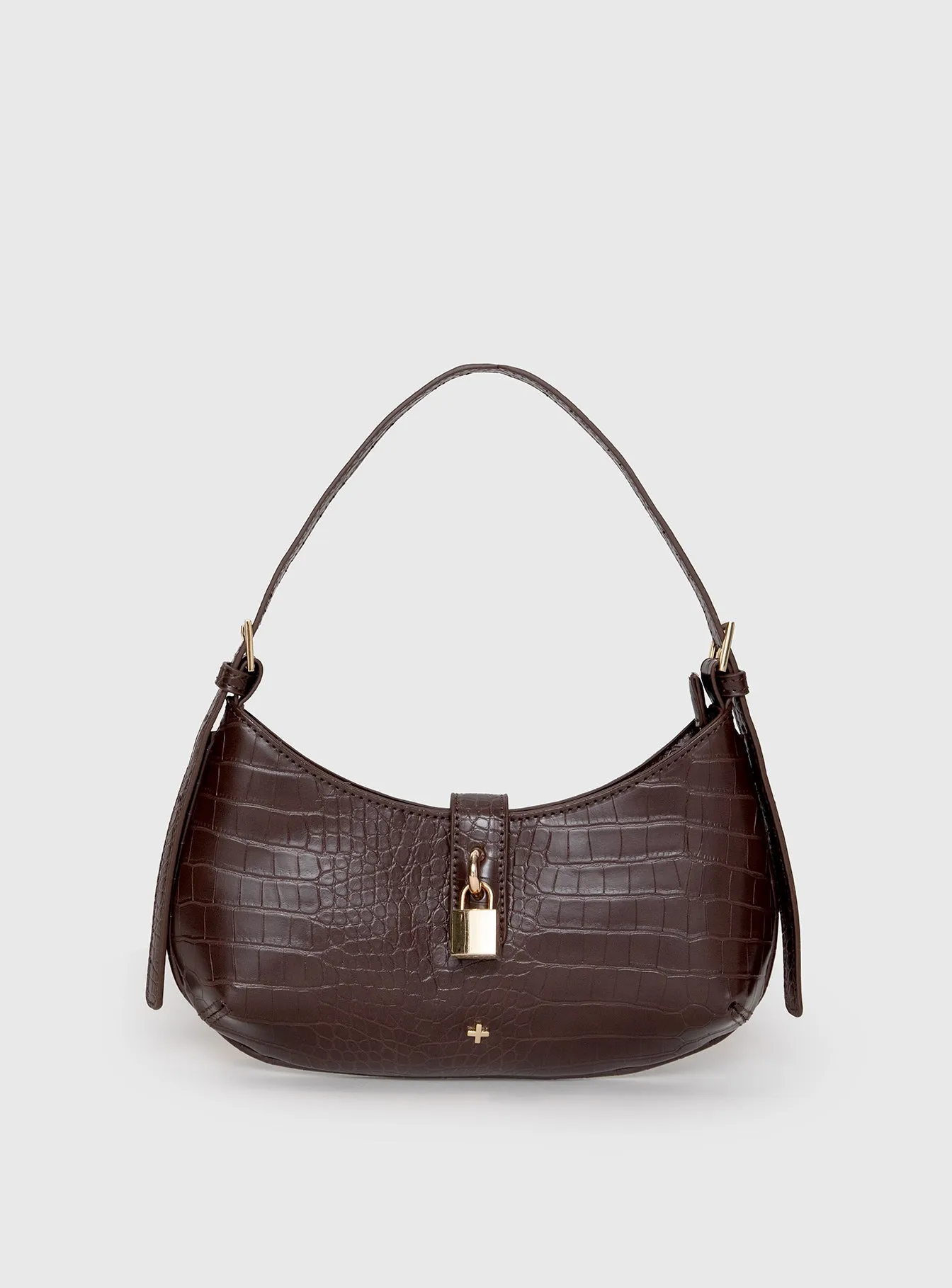 Peta & Jain Latch Shoulder Bag Brown sold by Princess Polly product image thumbnail 2
