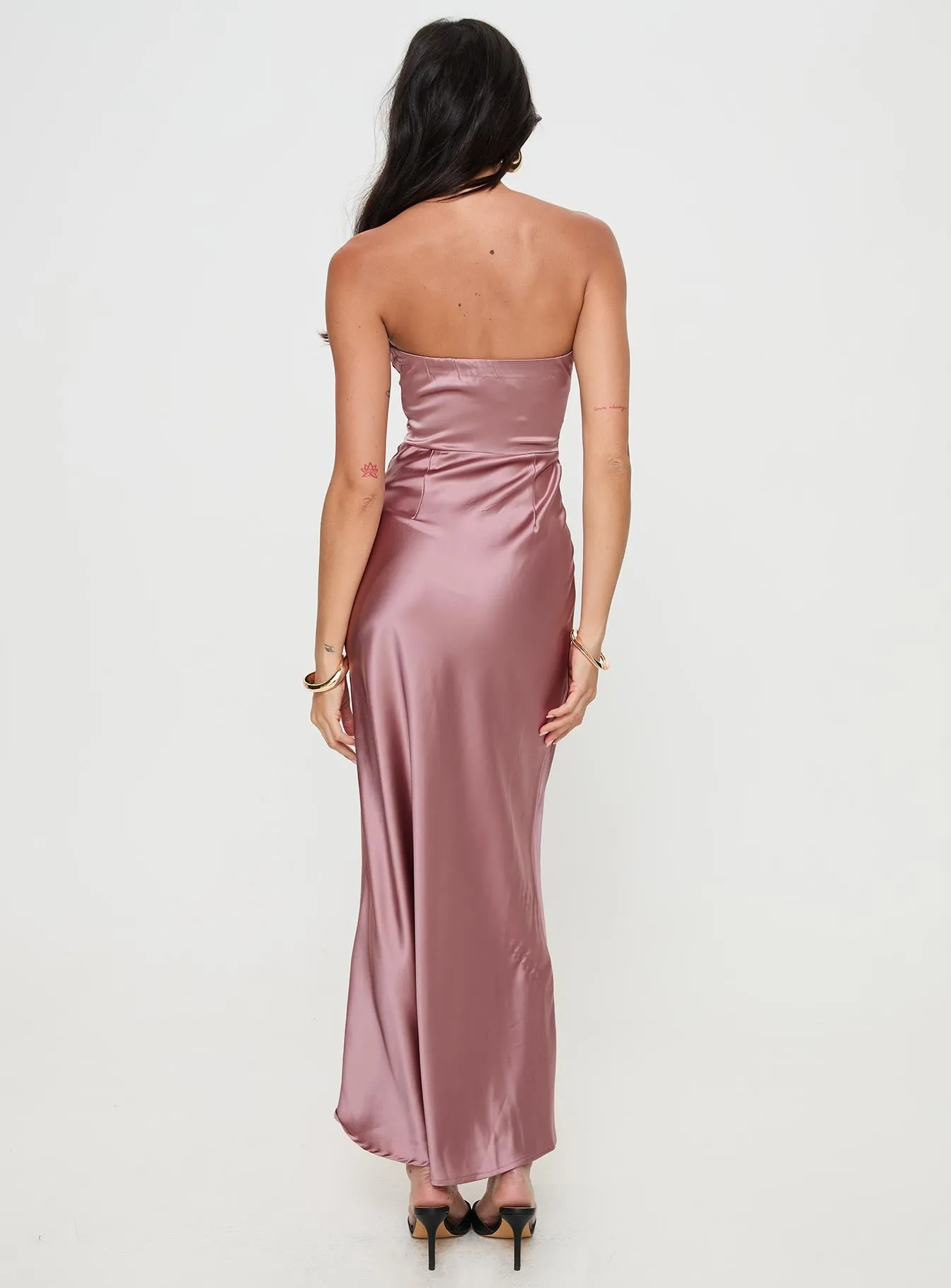 Yannick Strapless Maxi Dress Mocha sold by Princess Polly product image thumbnail 5