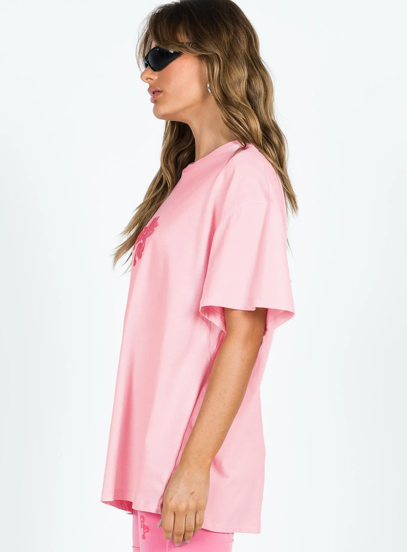 Princess Polly Oversized Tee Squiggle Text Pink sold by Princess Polly product image thumbnail 4